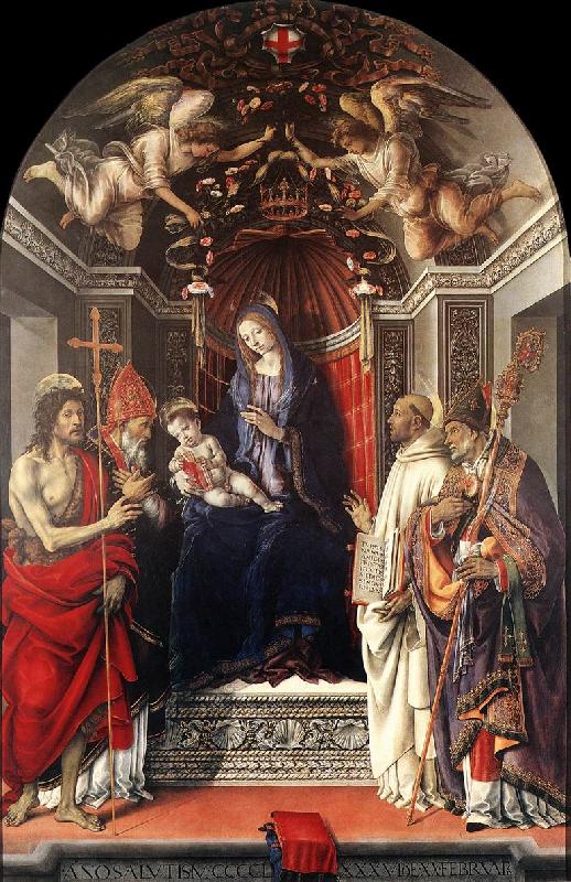 LIPPI, Filippino Signoria Altarpiece (Pala degli Otto) sg Sweden oil painting art